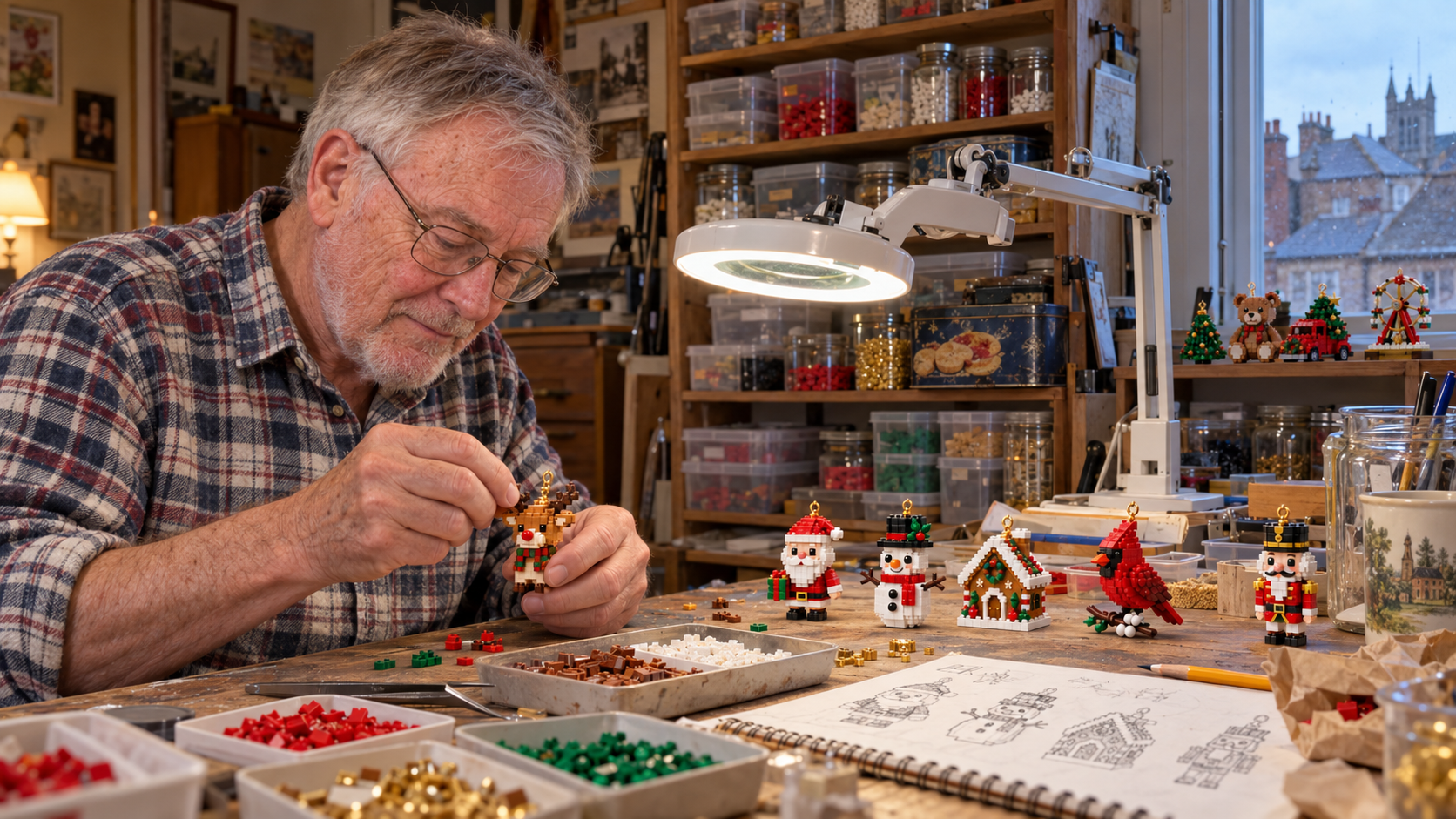 Alan at his workbench